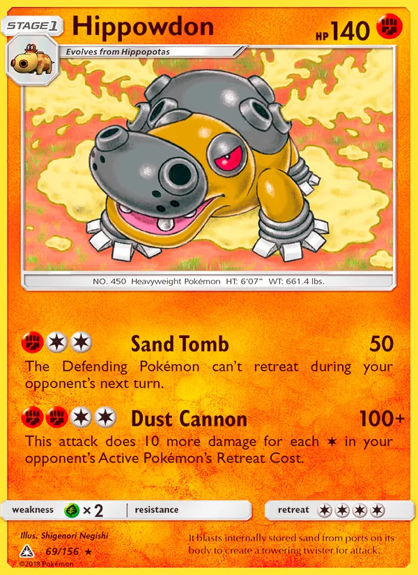 Hippowdon full card art