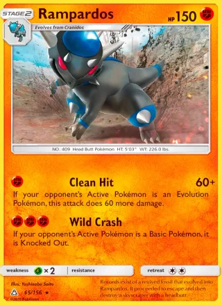 Rampardos #65 · Ultra Prism Pokémon card