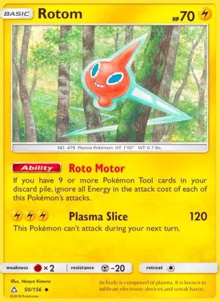 Rotom #50 · Ultra Prism Pokémon card