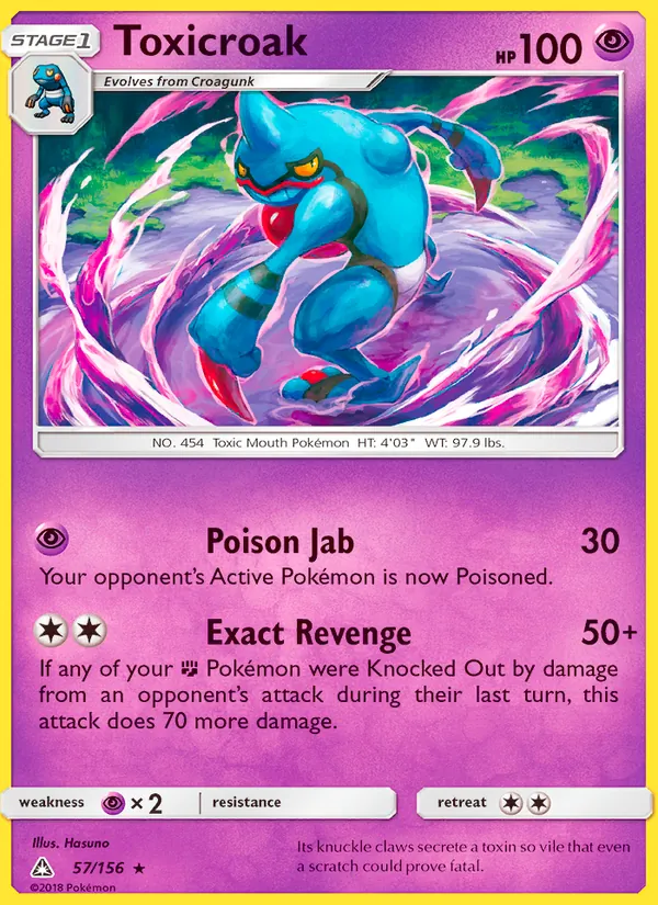Toxicroak full card art