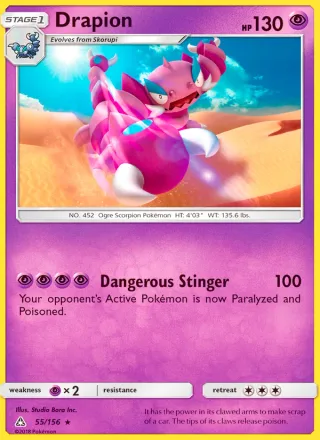 Drapion #55 · Ultra Prism Pokémon card