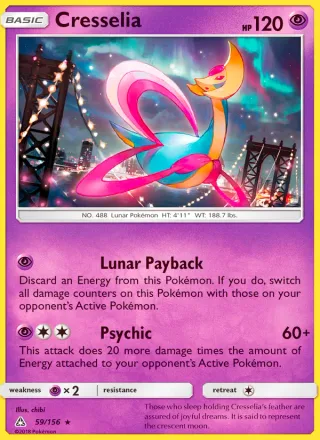 Cresselia #59 · Ultra Prism Pokémon card