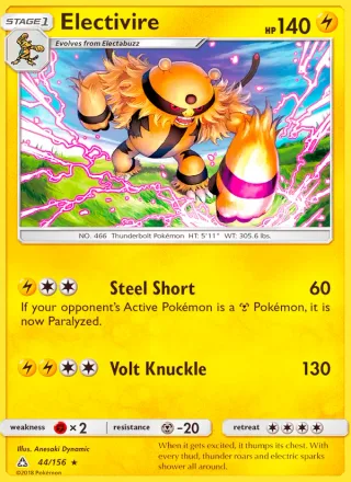 Electivire #44 · Ultra Prism Pokémon card