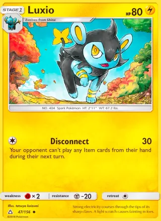 Luxio #47 · Ultra Prism Pokémon card