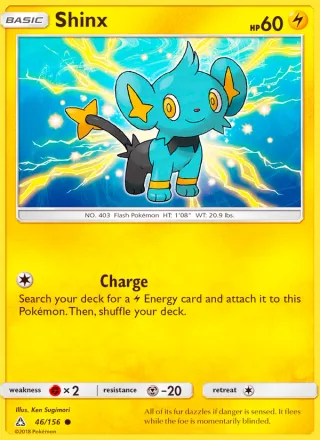 Shinx #46 · Ultra Prism Pokémon card