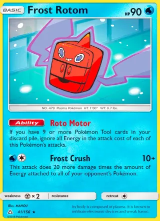 Frost Rotom #41 · Ultra Prism Pokémon card