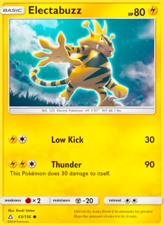 Electabuzz #43 · Ultra Prism Pokémon card