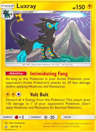 Luxray #48 · Ultra Prism Pokémon card