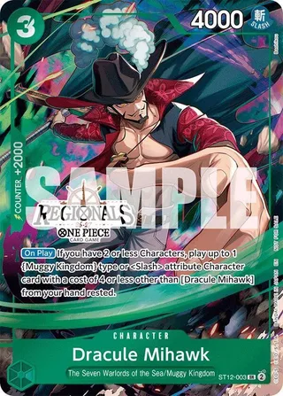 Dracule Mihawk (Regional Participation Pack 2026 Vol.1) #ST12-003-regional-participation-pack-2026-vol-1 · One Piece Promotion Cards One Piece card