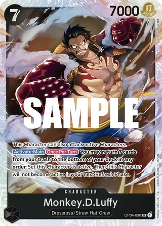 Monkey.D.Luffy #OP04-090 · Kingdoms of Intrigue One Piece card
