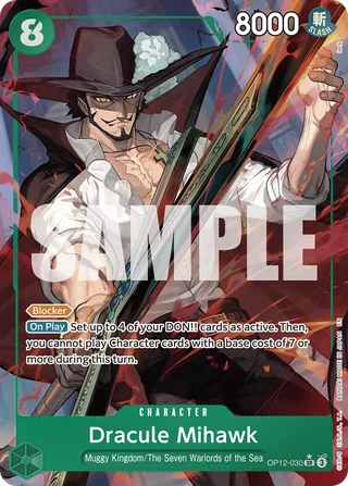 Dracule Mihawk (Alternate Art) #OP12-030-alternate-art · Legacy of the Master One Piece card