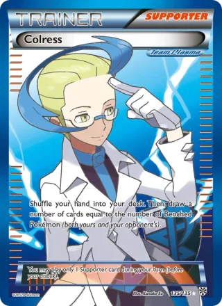Colress #135 · Plasma Storm Pokémon card