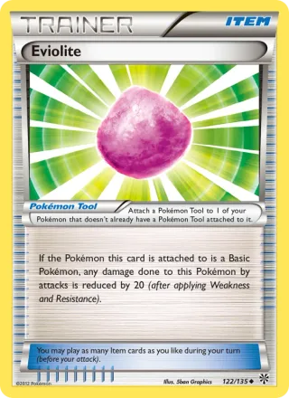 Eviolite #122 · Plasma Storm Pokémon card