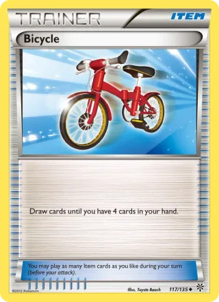 Bicycle #117 · Plasma Storm Pokémon card