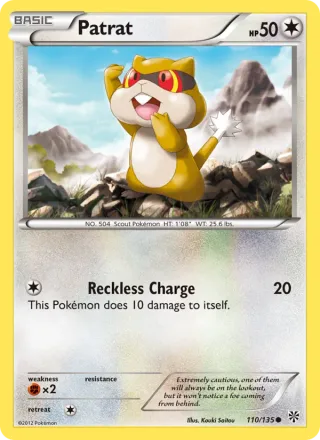 Patrat #110 · Plasma Storm Pokémon card
