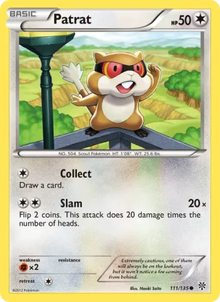 Patrat #111 · Plasma Storm Pokémon card