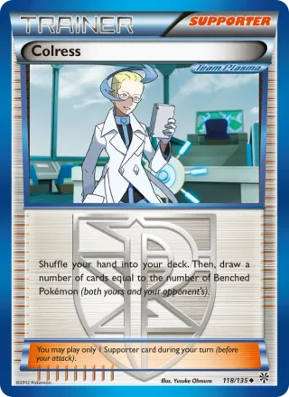 Colress #118 · Plasma Storm Pokémon card