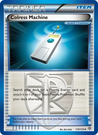 Colress Machine #119 · Plasma Storm Pokémon card