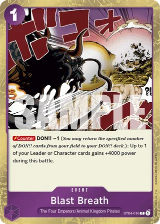 Blast Breath (Textured Foil) #ST04-016-textured-foil · Premium Booster -The Best- One Piece card