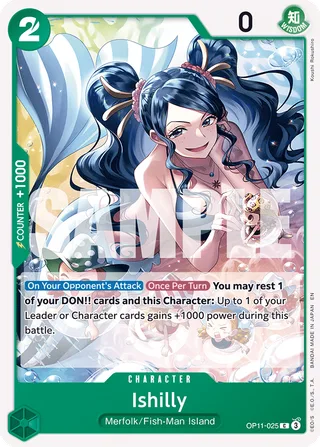 Ishilly #OP11-025 · A Fist of Divine Speed Release Event Cards One Piece card