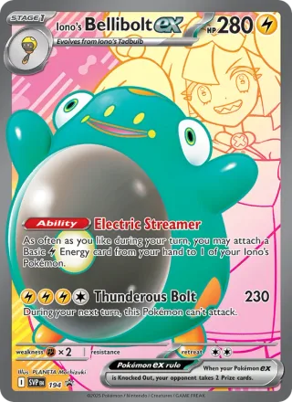 Iono's Bellibolt ex #194 · SVP Black Star Promos Pokémon card