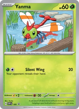Yanma #185 · SVP Black Star Promos Pokémon card