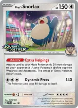 Hop's Snorlax · SVP Black Star Promos Pokémon card
