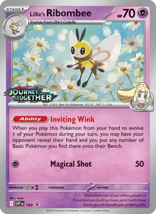 Lillie's Ribombee #183 · SVP Black Star Promos Pokémon card