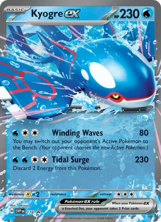 Kyogre ex #178 · SVP Black Star Promos Pokémon card