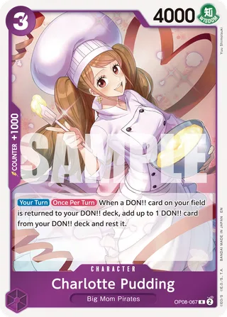 Charlotte Pudding (Reprint) #OP08-067-reprint · Premium Booster -The Best- Vol. 2 One Piece card