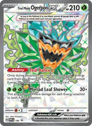 Teal Mask Ogerpon ex #166 · SVP Black Star Promos Pokémon card