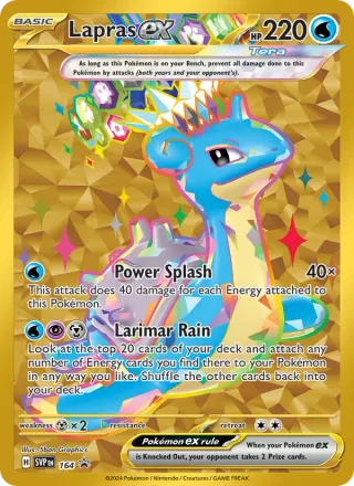 Lapras ex #164 · SVP Black Star Promos Pokémon card
