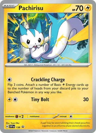 Pachirisu #158 · SVP Black Star Promos Pokémon card