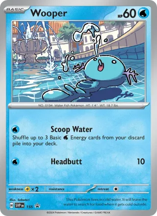 Wooper #155 · SVP Black Star Promos Pokémon card