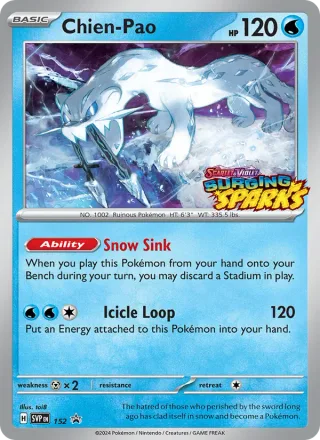 Chien-Pao #152 · SVP Black Star Promos Pokémon card