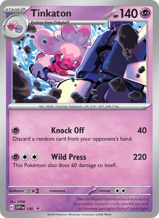 Tinkaton #140 · SVP Black Star Promos Pokémon card