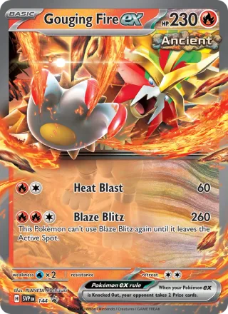 Gouging Fire ex #144 · SVP Black Star Promos Pokémon card