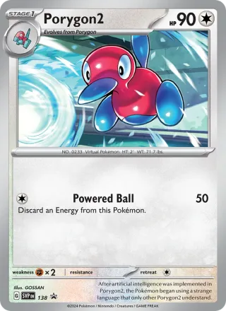 Porygon2 #138 · SVP Black Star Promos Pokémon card