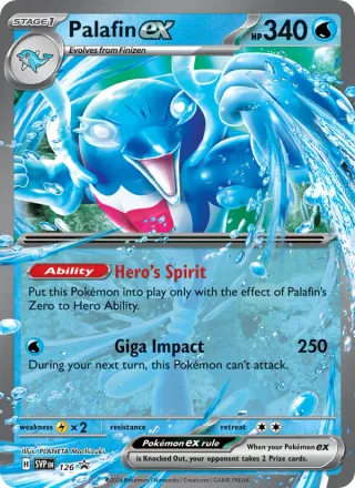 Palafin ex #126 · SVP Black Star Promos Pokémon card