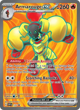 Armarouge ex #125 · SVP Black Star Promos Pokémon card
