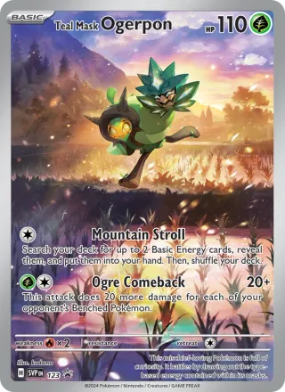 Teal Mask Ogerpon #123 · SVP Black Star Promos Pokémon card
