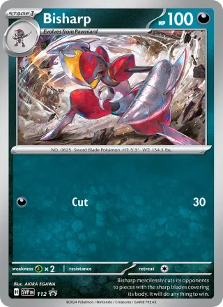 Bisharp #112 · SVP Black Star Promos Pokémon card