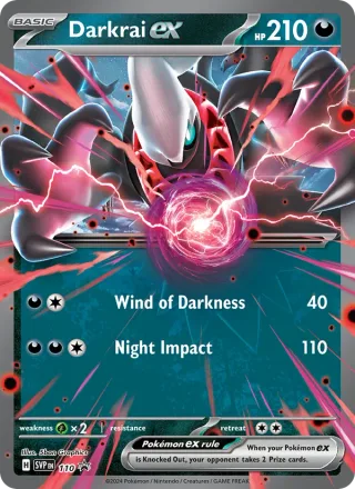 Darkrai ex #110 · SVP Black Star Promos Pokémon card