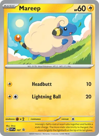 Mareep #107 · SVP Black Star Promos Pokémon card