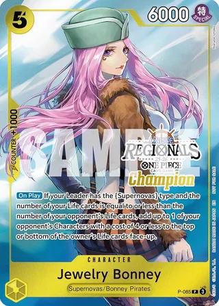 Jewelry Bonney (Online Regional Champion Card Set 2025 Vol.2) #P-085-online-regional-champion-card-set-2025-vol-2 · One Piece Promotion Cards One Piece card