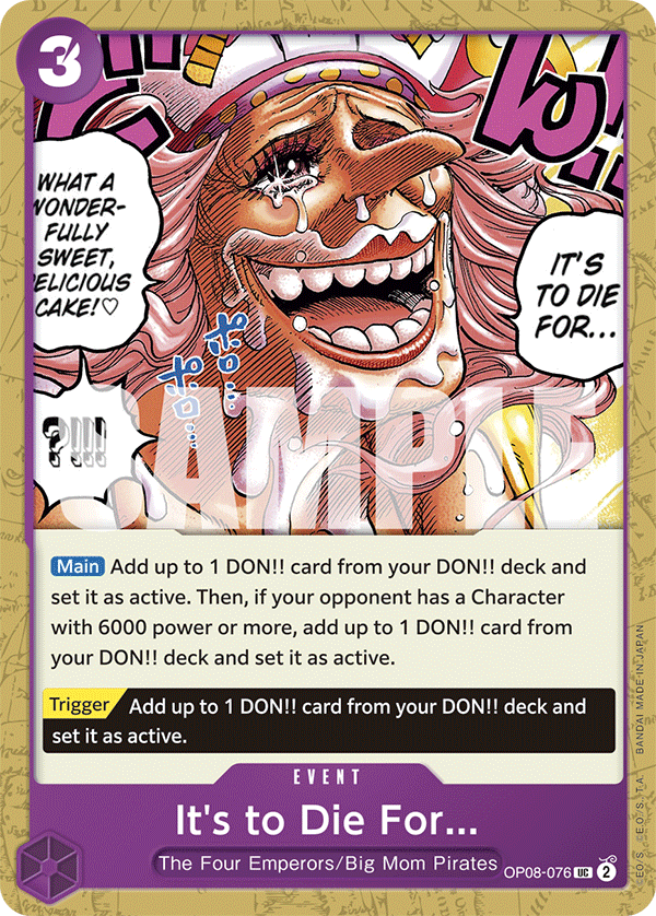 It's to Die For full card art