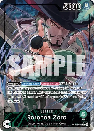 Roronoa Zoro (Alternate Art) #OP12-020-alternate-art · Legacy of the Master One Piece card