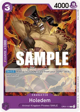 Holedem #OP01-113 · Romance Dawn One Piece card