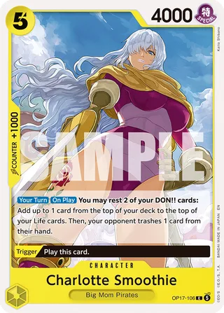 Charlotte Smoothie #OP17-106 · The World's Strongest Warriors One Piece card