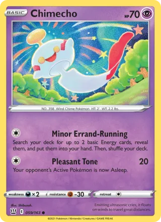 Chimecho #59 · Battle Styles Pokémon card